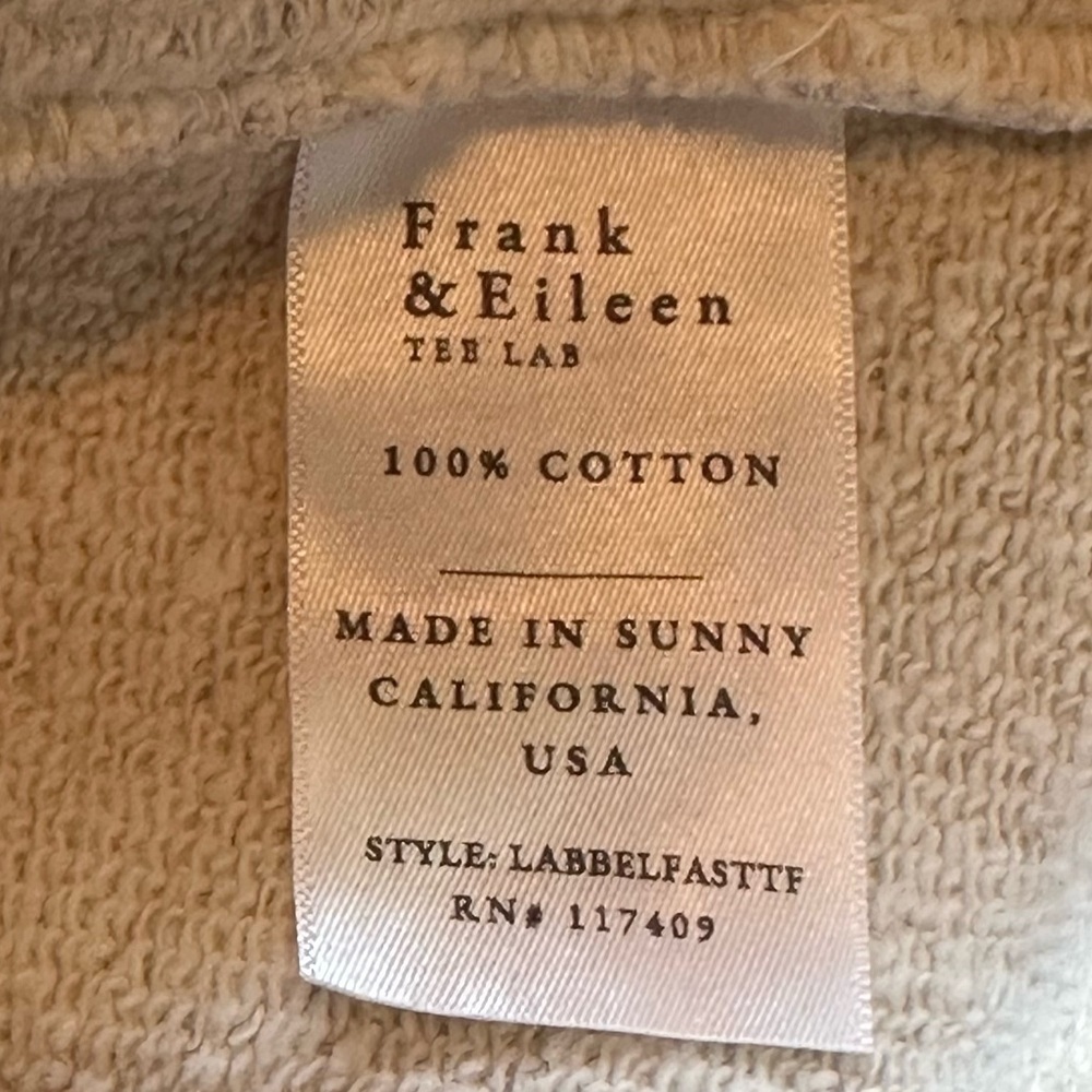 Frank & Eileen NWD Belfast Sweatshirt Peacoat Gray Melange Size S - Picture 7 of 8